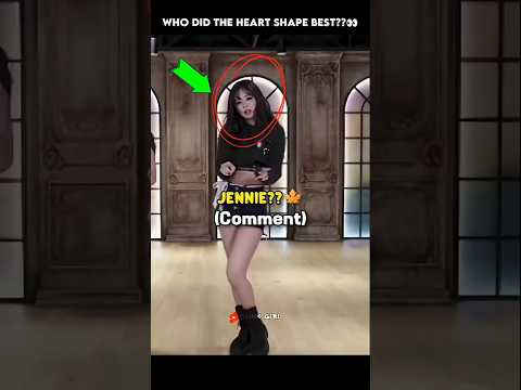 BLACKPINK members making heart shapes in a YouTube short