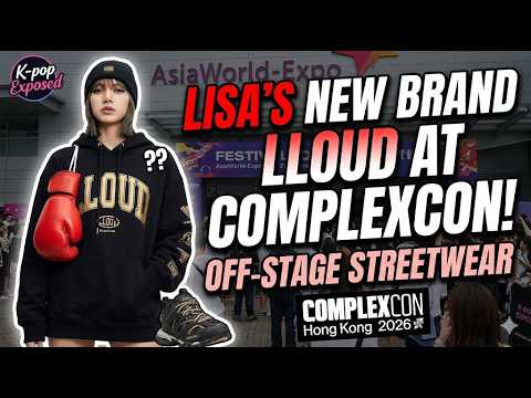 BLACKPINK Lisa's LLOUD brand logo with a stylish background