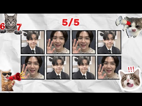 Screenshot from a 'Say The Word On Beat Challenge (BTS Version)' YouTube video by Rumi family