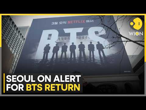 Seoul prepares for BTS concert with crowd control measures.