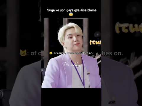 Thumbnail for a fan channel video discussing blame on BTS's Suga.