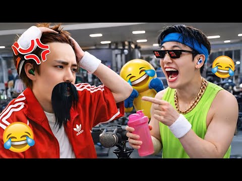 BTS V making a funny expression in a compilation video