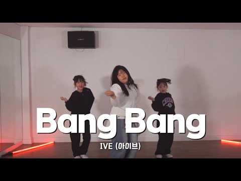 Young dancers in a K-Pop class performing IVE's 'Bang Bang' choreography