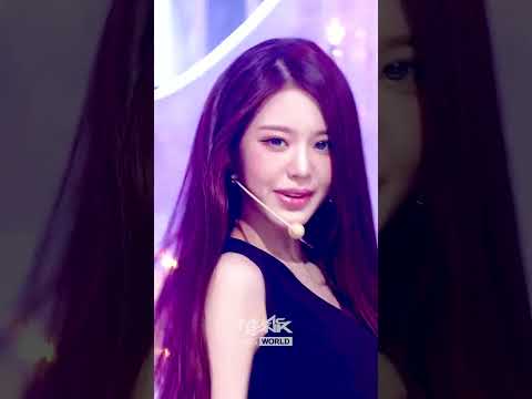 IVE members performing 'BLACKHOLE' on Music Bank stage