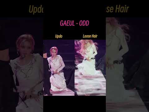 IVE Gaeul performing an 'Odd' dance challenge in a YouTube short.