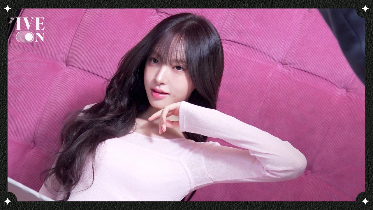 IVE's Liz in a behind-the-scenes shot for TON YMOLY, with makeup and a bright expression.