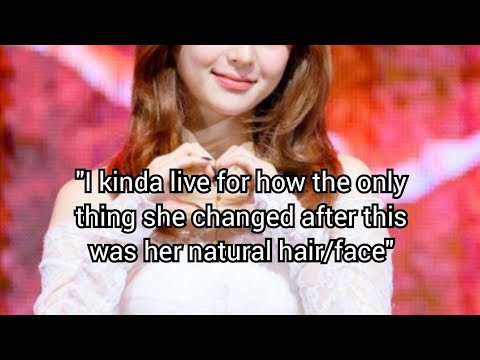 LE SSERAFIM Yunjin looking contemplative, possibly during an interview