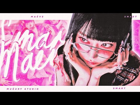 MAÉVE's vocal cover of LE SSERAFIM's SMART on YouTube, featuring the cover group's name and song title.