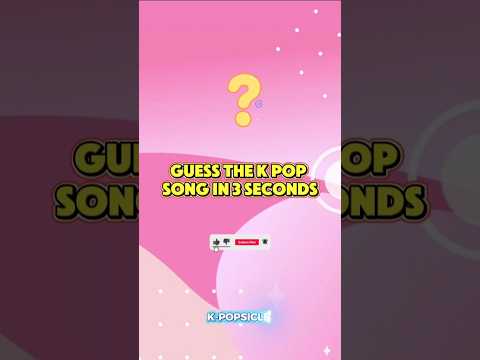 Screenshot from K-Popsicle Plus's 'Guess The K-Pop Song In 3 Seconds Vol 77' featuring a music quiz
