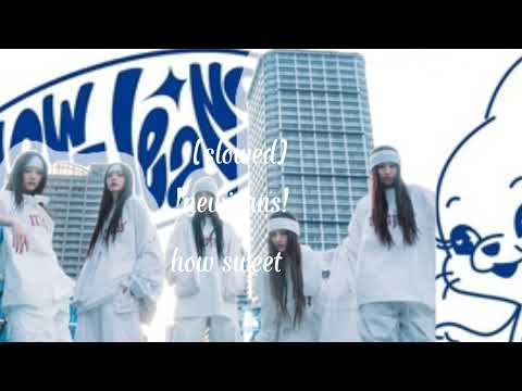 NewJeans members performing in their 'How Sweet' music video