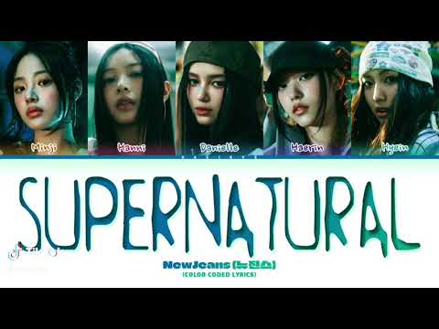 NewJeans members on a rooftop, from a fan-created video for 'Supernatural'