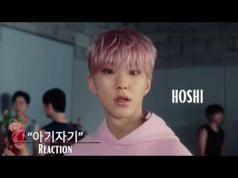 YouTuber withLaura reacting to HOSHI's '아기자기' Official MV