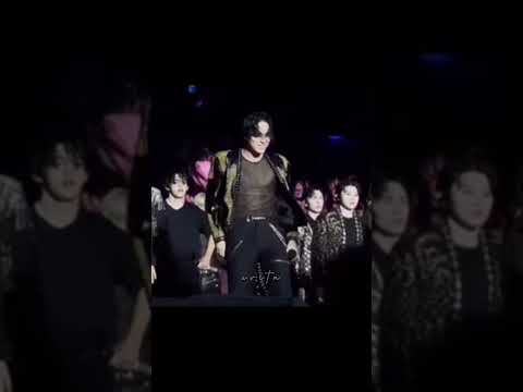 SEVENTEEN's Mingyu on stage, possibly during a concert, as implied by the video's hashtags.