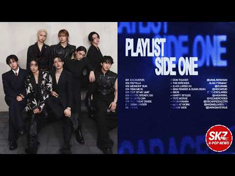 Stray Kids' 'DIVINE' playing in F1 Team VCARB's garage at the Australian Grand Prix, as seen in a YouTube video thumbnail.