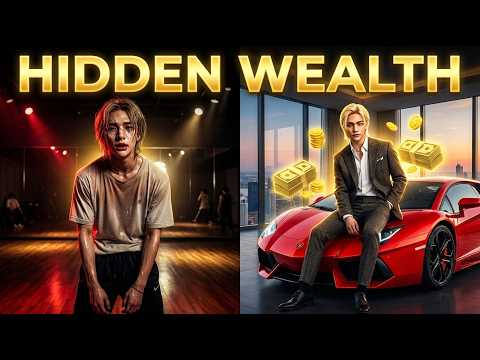 Stray Kids' Hyunjin in a promotional image for a net worth video