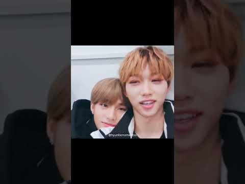 Stray Kids' Hyunjin and Felix sharing a sweet moment.