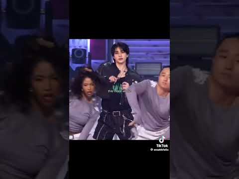 Stray Kids members in a fan-made YouTube video thumbnail