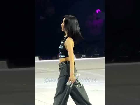 TWICE Mina performing on stage, highlighted in a fan compilation video