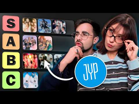 Nununana! YouTube video thumbnail featuring JYP Entertainment groups tier list