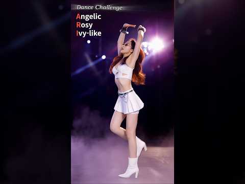 Ari performing TWICE's Cry For Me on stage with dramatic lighting.