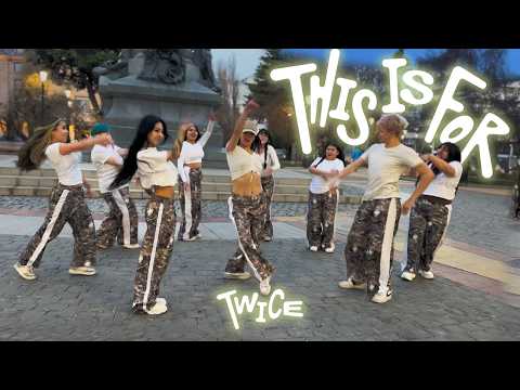 IGNYTE Dance Cover performing TWICE's 'THIS IS FOR' in a public plaza in Chile.